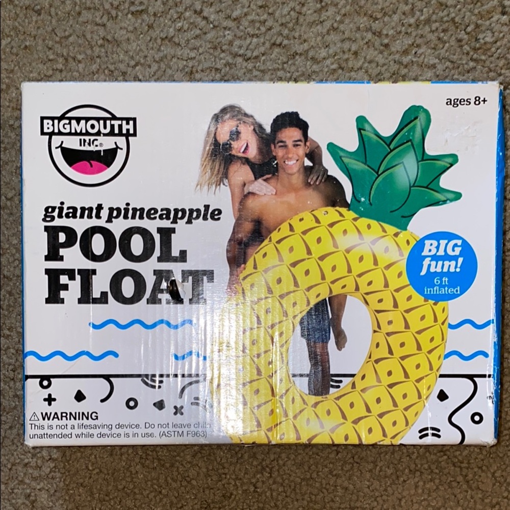 Giant Pineapple Pool Float - Yellow